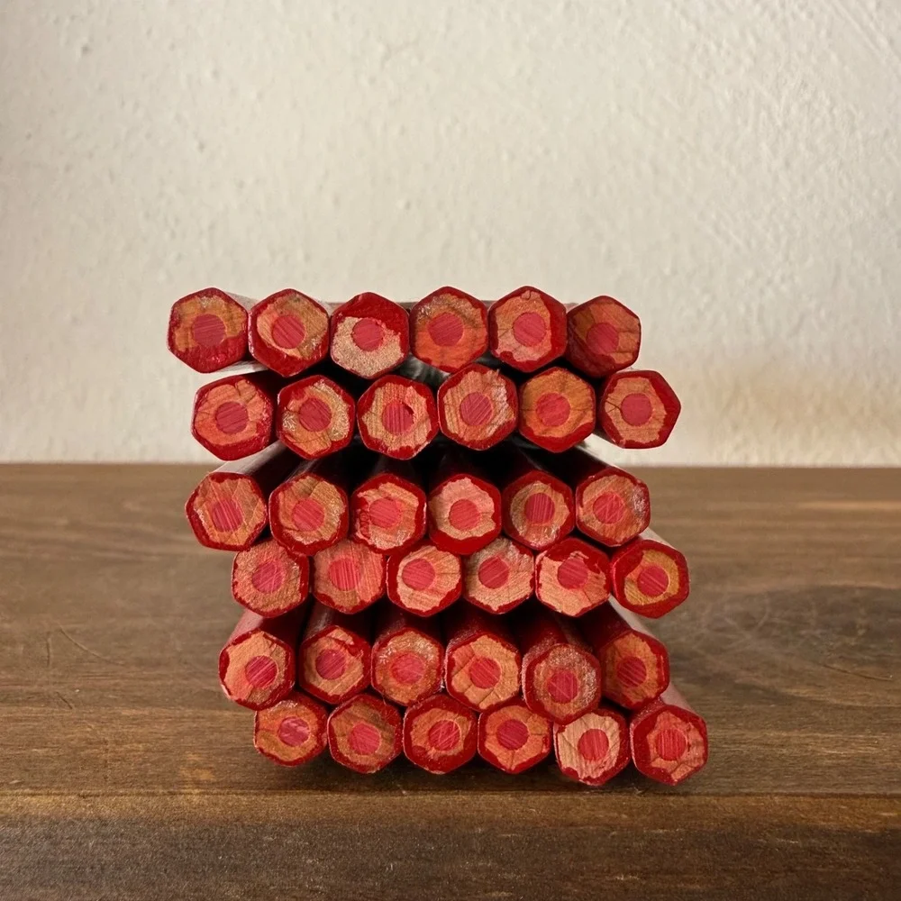 Lot of 3 Discontinued Paper Mate American Checking Red Correcting‎ Pencils 12ct